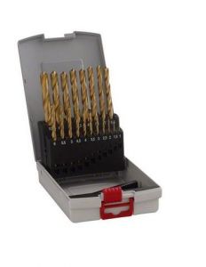 Set Robust Line de burghie pentru metal HSS-TiN, 19 buc.