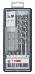 Set de burghie pentru gurire cu percutie Robust Line SDS-plus-5, 5 buc.