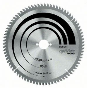 Pânză de ferăstrău circular stationar Optiline Wood Ф 216x30mm